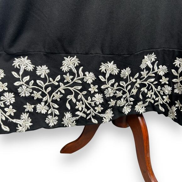 J. Jill x Christian Sirano Dress Petite Size XLP Embroidered Floral colorblock - Picture 5 of 6